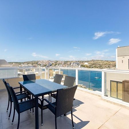 Lux Sea Front Penthouse With Breathtaking Views In St Pauls By 360 Estates Apartment St. Paul's Bay Exterior photo