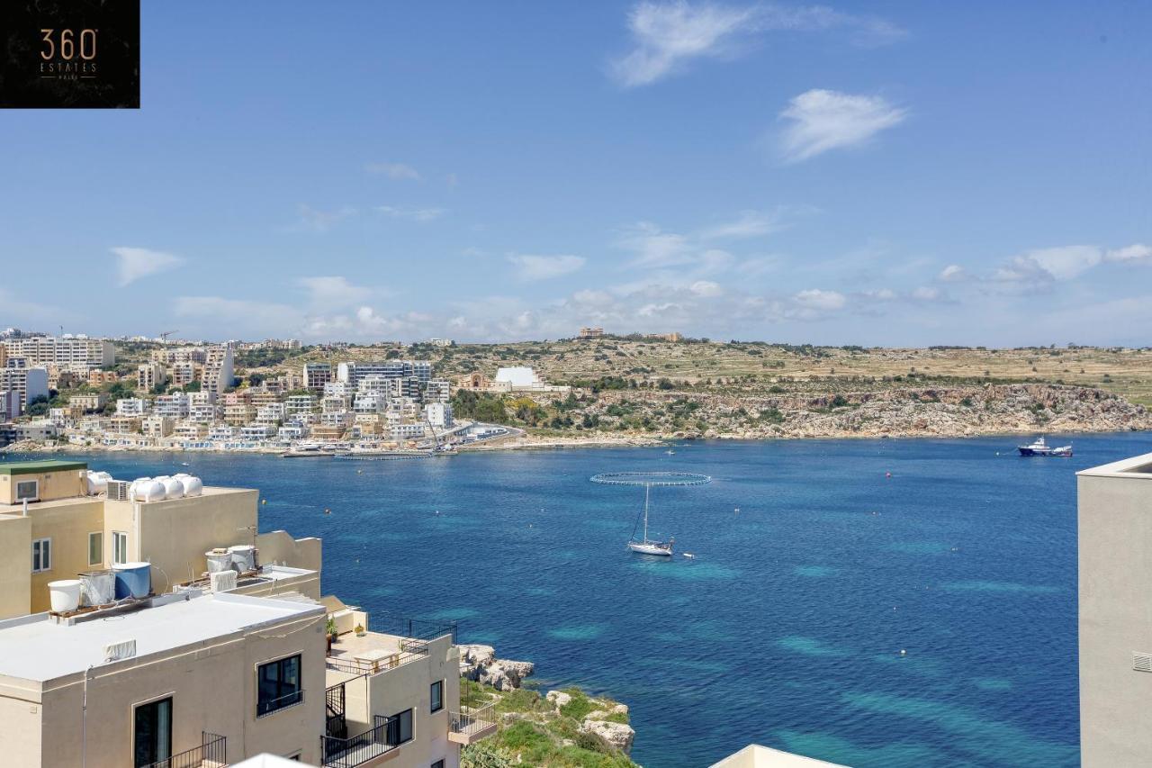 Lux Sea Front Penthouse With Breathtaking Views In St Pauls By 360 Estates Apartment St. Paul's Bay Exterior photo